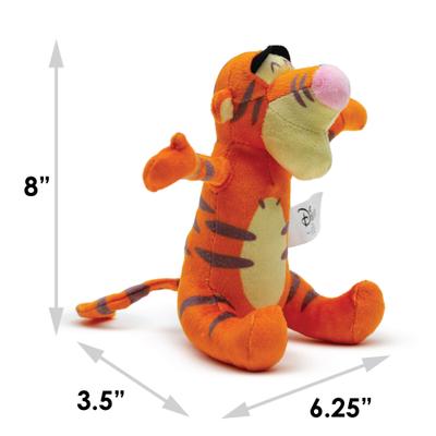 Show full view: Buckle-Down Disney Winnie the Pooh Tiggers Arms Up Sitting Squeaky Plush Dog Toy, Orange slide 6 of 6