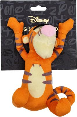 Show full view: Buckle-Down Disney Winnie the Pooh Tiggers Arms Up Sitting Squeaky Plush Dog Toy, Orange slide 5 of 6