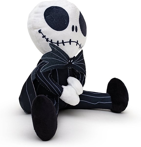 Show full view: Buckle-Down Disney The Nightmare Before Christmas Jack Sitting Squeaky Plush Dog Toy, Black slide 2 of 6