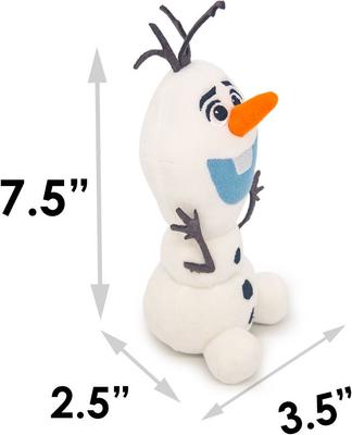 Show full view: Buckle-Down Disney Frozen Olaf Surprised Sitting Squeaky Plush Dog Toy slide 5 of 5