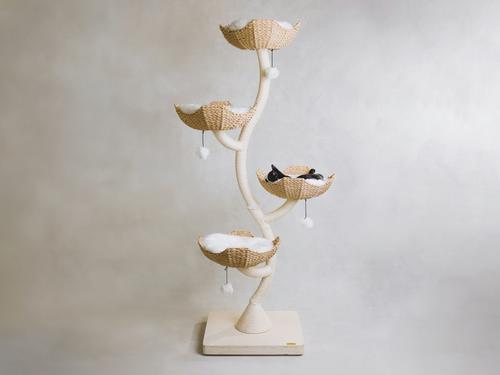 Show full view: Mau Ivy Cat Tree, Large, White slide 3 of 8