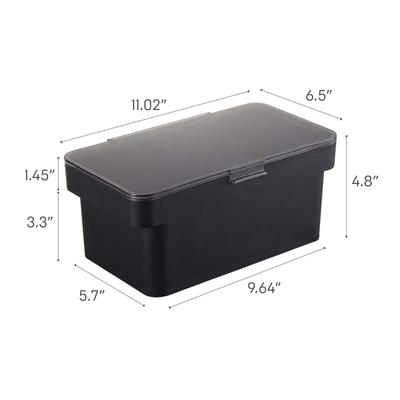 Show full view: Yamazaki Home Tower Airtight Pet Food Storage Container, Black, Small: 0.8-gal slide 8 of 9