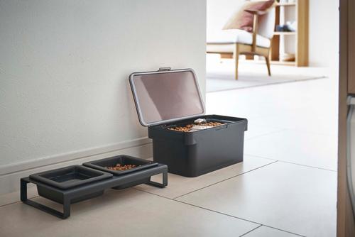 Show full view: Yamazaki Home Tower Airtight Pet Food Storage Container, Black, Small: 0.8-gal slide 3 of 9