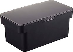 Yamazaki Home Tower Airtight Pet Food Storage Container, Black, Small: 0.8-gal