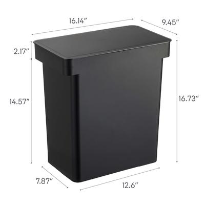 Show full view: Yamazaki Home Tower Rolling Airtight Pet Food Storage Container, Black, X-Large: 6.6-gal slide 9 of 10