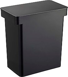 Yamazaki Home Tower Rolling Airtight Pet Food Storage Container, Black, X-Large: 6.6-gal