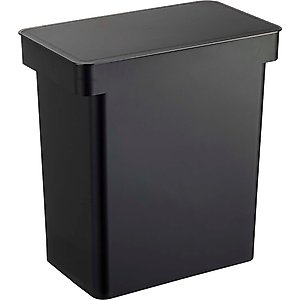 Yamazaki Home Tower Rolling Airtight Pet Food Storage Container, Black, X-Large: 6.6-gal