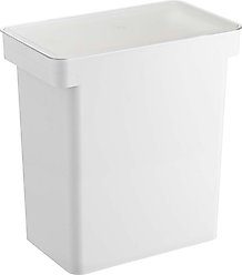 Yamazaki Home Tower Rolling Airtight Pet Food Storage Container, White, X-Large: 6.6-gal