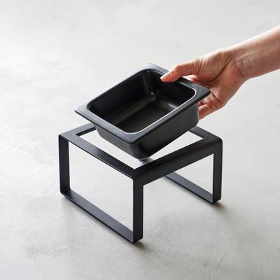 Show full view: Yamazaki Home Tower Elevated Single Dog & Cat Bowl with Stand, 1.25-cup, Black, Tall slide 5 of 8
