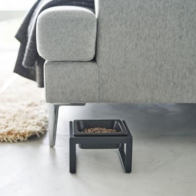 Show full view: Yamazaki Home Tower Elevated Single Dog & Cat Bowl with Stand, 1.25-cup, Black, Tall slide 3 of 8