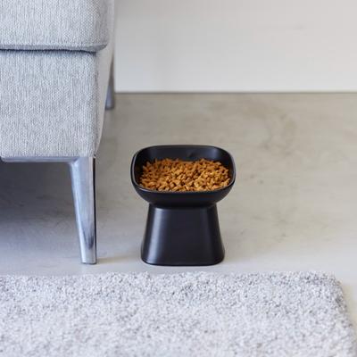 Show full view: Yamazaki Home Tower Tilted Elevated Dog & Cat Bowl, 6.7-oz, Black slide 7 of 10