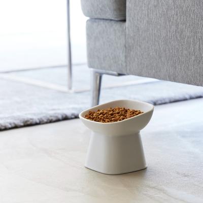 Show full view: Yamazaki Home Tower Tilted Elevated Dog & Cat Bowl, 6.7-oz, White slide 6 of 10