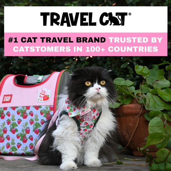 Show full view: Travel Cat Strawberry Shortcake x Travel Cat Harness & Leash Set, Medium slide 5 of 12
