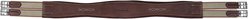 M. Toulouse Contour Shaped Padded Leather Horse Girth, Chocolate, 56-in