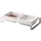 Show in main carousel: Yamazaki Home Tower Elevated Double Dog & Cat Bowl with Stand, 1.25-cup, White, Short slide 10 of 10