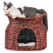 Show in main carousel: Wisfor Indoor Wicker 2-Tier Basket Cat House, Brown, Medium slide 4 of 6
