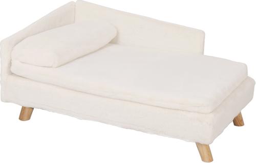 Show full view: Wisfor Elevated Waterproof L-Shaped Nordic Stool Cat Sofa Bed, White, Large slide 9 of 11