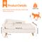 Show in main carousel: Wisfor Elevated Waterproof L-Shaped Nordic Stool Cat Sofa Bed, White, Large slide 6 of 11