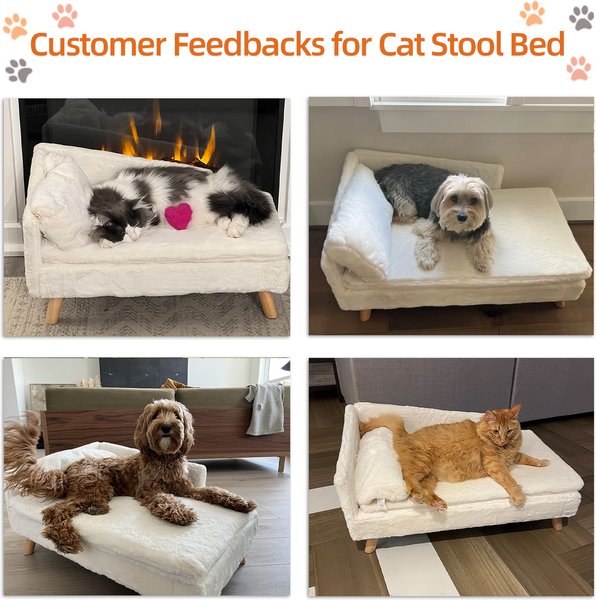 Wisfor Elevated Waterproof Nordic Stool Cat Bed