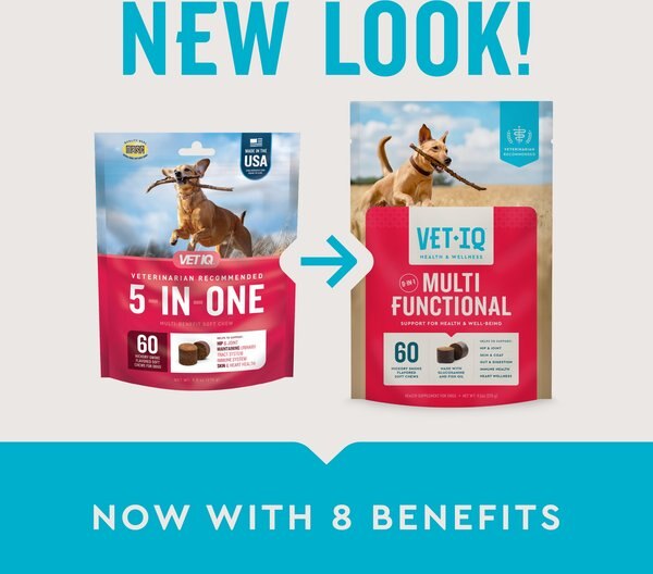 VetIQ 8-N-One Soft Chew Multifunctional for Dogs, 60 count