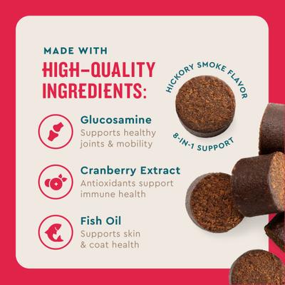 Show full view: VetIQ 8-N-One Soft Chew Multifunctional for Dogs, 60 count slide 4 of 12
