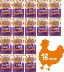Friskies Pureed Topper Lil' Shakes with Enticing Chicken Cat Food, 1.55-oz pouch, case of 16 slide 2 of 9