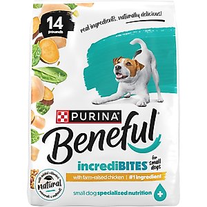 Purina Beneful Small Breed IncrediBites with Farm-Raised Chicken Dry Dog Food, 14-lb bag