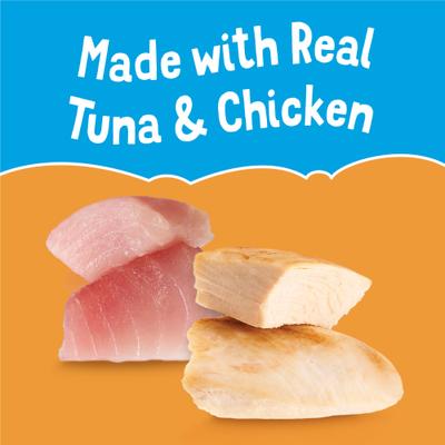 Show full view: Friskies Lil' Soups with Tuna in a Velvety Chicken Broth Lickable Cat Treats, 1.2-oz cup, case of 8 slide 6 of 14