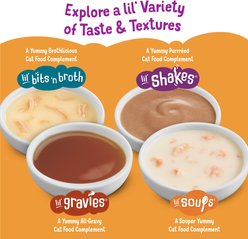 Friskies Lil' Soups with Shrimp in a Velvety Chicken Broth Lickable Cat Food Topper, 1.2-oz cup, case of 8 slide 2 of 9