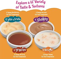 Friskies Lil' Soups with Sockeye Salmon in a Velvety Chicken Broth Lickable Cat Food Topper, 1.2-oz cup, case of 8 slide 2 of 9