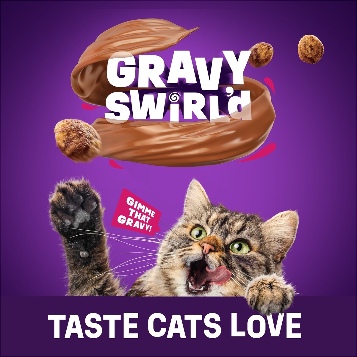 Purina Friskies Gravy Swirlers Trockenfutter Für Katzen – 15 Kg | Mit Huhn & Lachs, Gravy-geschmack