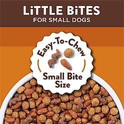 Dog Chow Adult Little Bites with Real Chicken & Beef Small Breed Dry Dog Food, 15-lb bag slide 2 of 9