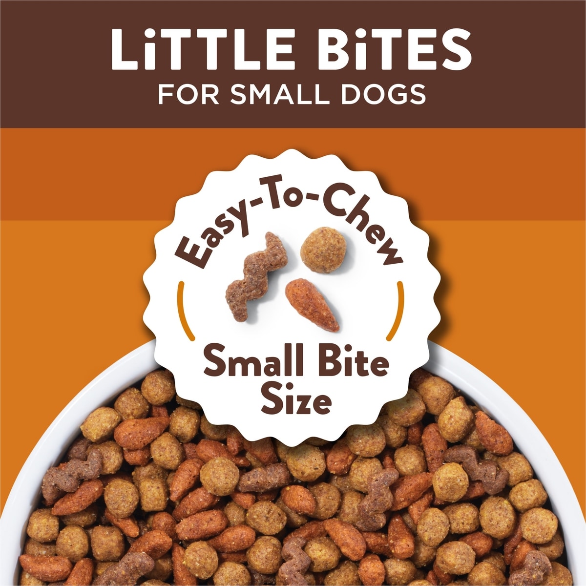 Little Bit Dog DOG CHOW Adult Little Bites with Real Chicken & Beef Small Breed Dry ...