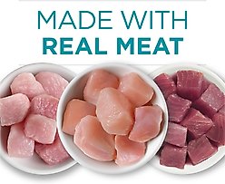 Purina ONE Tender Selects Blend with Real Chicken Dry Food + True Instinct Turkey, Chicken & Tuna Variety Pack Canned Cat Food slide 2 of 9