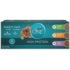 Purina ONE Natural Turkey, Chicken & Tuna Variety Pack High Protein Wet Cat Food, 3-oz can, case of 12