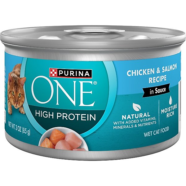 Purina ONE Natural Chicken, Tuna, Salmon & Trout Variety Pack High Protein Wet Cat Food