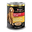 Purina Pro Plan Senior Beef & Rice Entree Canned Dog Food, 13-oz, case of 12