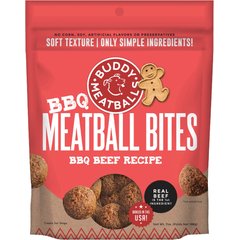 Buddy Biscuits Meatball BBQ Beef Soft & Chewy Dog Treats, 7-oz bag