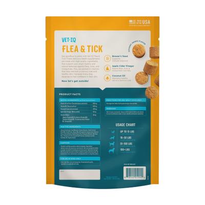 Show full view: VetIQ Hickory Smoke Flavored Soft Chews Flea & Tick Support for Dogs, 60 count slide 6 of 9