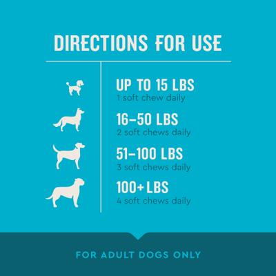 Show full view: VetIQ Hickory Smoke Flavored Soft Chews Flea & Tick Support for Dogs, 60 count slide 4 of 9