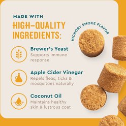 VetIQ Hickory Smoke Flavored Soft Chews Flea & Tick Support for Dogs, 60 count slide 2 of 8