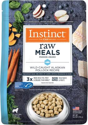 Instinct Freeze-Dried Raw Meals Grain-Free Wild-Caught Alaskan Pollock Recipe Dog Food