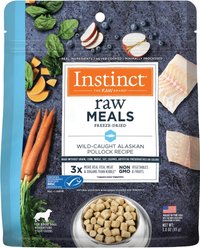 Instinct Freeze-Dried Raw Meals Grain-Free Wild-Caught Alaskan Pollock Recipe Dog Food, 3-oz bag