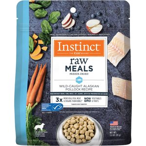 Instinct Freeze-Dried Raw Meals Grain-Free Wild-Caught Alaskan Pollock Recipe Dog Food, 3-oz bag