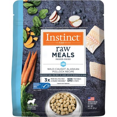 Instinct Instinct FreshDried Bites Grain-Free Wild-Caught Alaskan Pollock Recipe Dog Food, 3-oz bag
