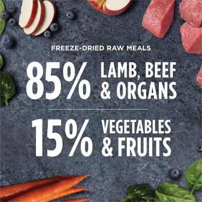 Instinct Raw Meals Grass-Fed Lamb Recipe Grain-Free Adult Freeze-Dried Dog Food