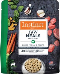 Instinct Raw Meals Grass-Fed Lamb Recipe Grain-Free Adult Freeze-Dried Dog Food, 3-oz bag