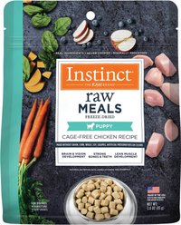 Instinct Raw Meals Cage-Free Chicken Recipe Grain-Free Puppy Freeze-Dried Dog Food, 3-oz bag