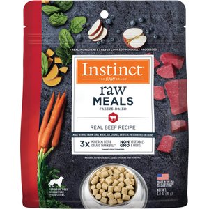 Instinct Raw Meals Real Beef Recipe Grain-Free Adult Freeze-Dried Dog Food