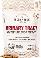 Rocco & Roxie Supply Co. Chicken Flavored Urinary Support Chew Supplement for Cats, 3.7-oz bag